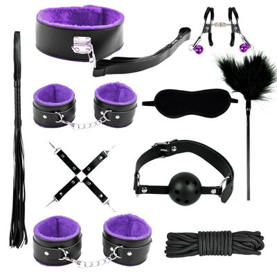 BDSM érotique japonais ensemble de contraintes de servitude kit de retenue de servitude costume menottes pinces à tétons
