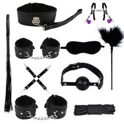 BDSM érotique japonais ensemble de contraintes de servitude kit de retenue de servitude costume menottes pinces à tétons