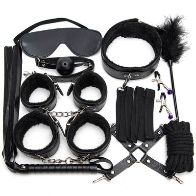 10 S'installer avec un ensemble léger de bondage en cuir SM Esclave Passion Fétiche