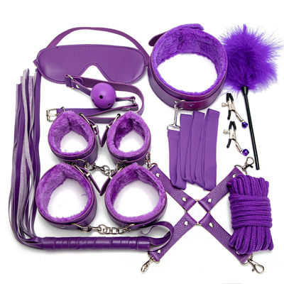 10 S'installer avec un ensemble léger de bondage en cuir SM Esclave Passion Fétiche