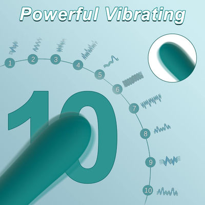 10 modes à distance de silicone poulet vagin cul jouet vibrateur de point G Dildo