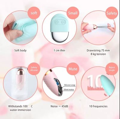 Vibration d' œuf Vibrateur de sexe à distance 10 vitesses contrôle des boules Vibrateur sans fil pour les femmes