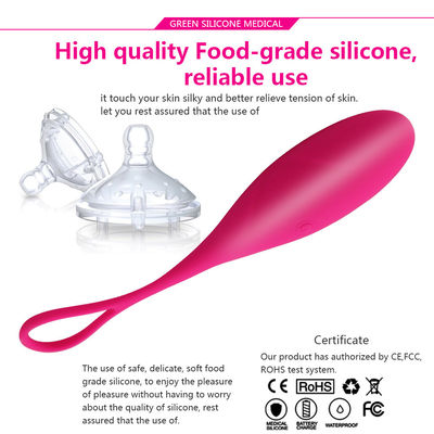 Masturbation par télécommande sans fil Dildo G Spot Vibrator d' œuf en silicone