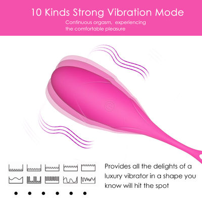 Masturbation par télécommande sans fil Dildo G Spot Vibrator d' œuf en silicone