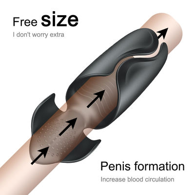 Ringe de pénis Vibrateur de pénis masculin Élargissement automatique Coupe de masturbation masculine Pour les hommes
