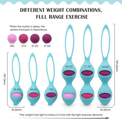 CE Vibrateur Jouet adulte boule de Kegel 35 X 140 mm Femmes Resserrement du plancher pelvien après l'accouchement