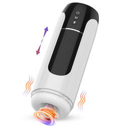 Chauffage intelligent automatique mâle Masterbater télescopique rotatif mâle tasse de masturbation