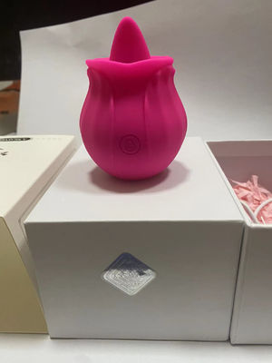 360g Vibrateur de langue Jouet adulte Vibrateur Jouet sexuel Vagine suceuse en forme de fleur rose