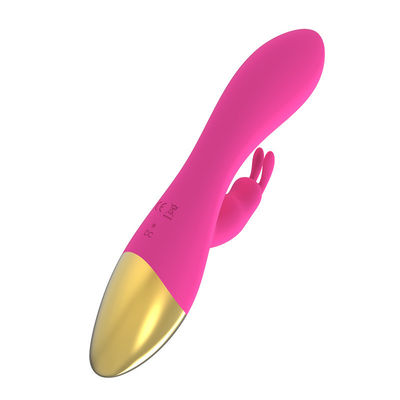 Jouets sexuels rechargeables à l' épreuve de l' eau Massageur de clitoris de lapin Vibrator pour femmes