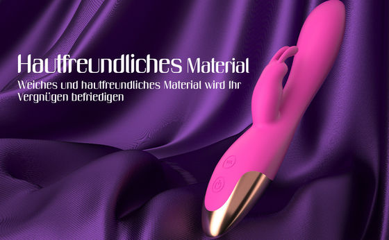 Jouets sexuels rechargeables à l' épreuve de l' eau Massageur de clitoris de lapin Vibrator pour femmes