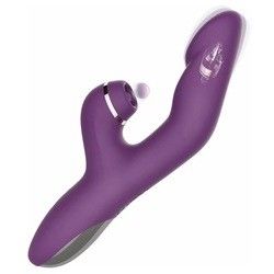 Jouets sexuels rechargeables à l' épreuve de l' eau Massageur de clitoris de lapin Vibrator pour femmes