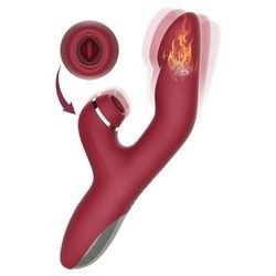 Jouets sexuels rechargeables à l' épreuve de l' eau Massageur de clitoris de lapin Vibrator pour femmes