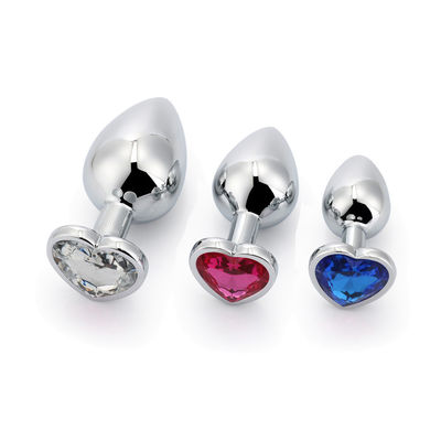 Extremo Pink Sexe en acier inoxydable Plug anal énorme Plug cul cœur jouets Cola ensemble