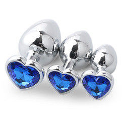 Extremo Pink Sexe en acier inoxydable Plug anal énorme Plug cul cœur jouets Cola ensemble