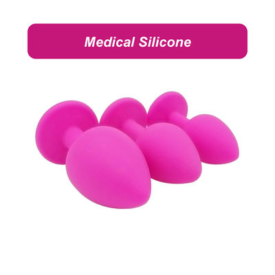 Tapon Beads Pink Male Butt Plug Cola Extremo Butt Lock Butt Plug Set énormes jouets sexuels en silicium