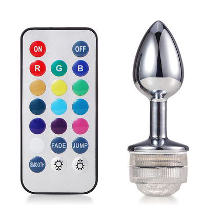 G Spot Cosplay Plug Anal Jouets sexuels Glou Tail télécommande Lumineux Jewelled Butt Plug