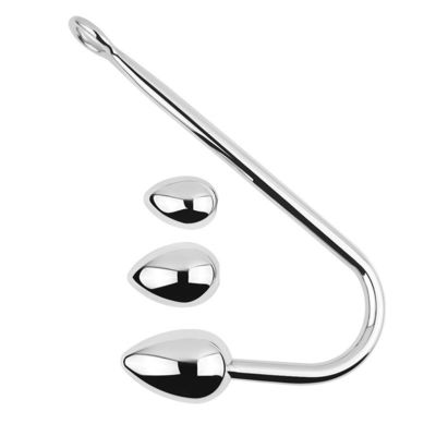 Cage Plug anal Jouets sexuels en acier inoxydable Jouet anal pour hommes Crochets Cock ensemble avec boule réglable