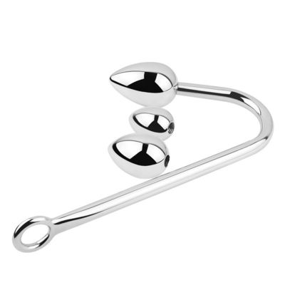 Cage Plug anal Jouets sexuels en acier inoxydable Jouet anal pour hommes Crochets Cock ensemble avec boule réglable
