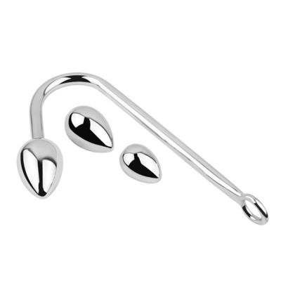 Cage Plug anal Jouets sexuels en acier inoxydable Jouet anal pour hommes Crochets Cock ensemble avec boule réglable