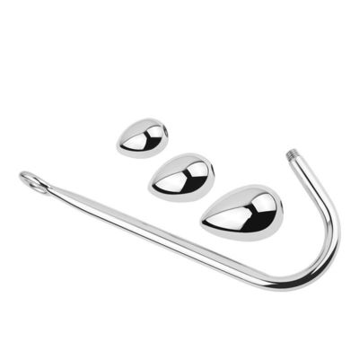 Cage Plug anal Jouets sexuels en acier inoxydable Jouet anal pour hommes Crochets Cock ensemble avec boule réglable