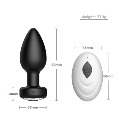 Pulling anal sans fil Plug jouets sexuels silicone USB rechargeable 10 fréquence