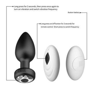 Pulling anal sans fil Plug jouets sexuels silicone USB rechargeable 10 fréquence