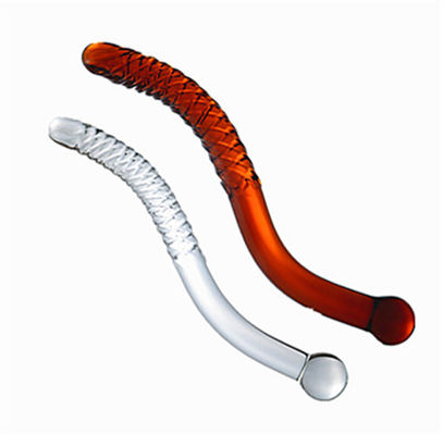 Disque artificiel fait à la main de haute qualité Plug anal en cristal Pénis en cristal en forme de verre Dildo pour vagin