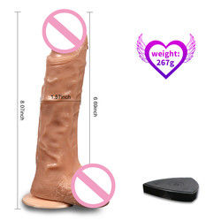 Jouets sexuels pour femmes de 8 pouces Dildo Sensation de peau Transporant Liquide Dildo en silicone