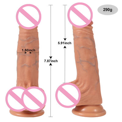 8 pouces Youjizz Com Lesbienne Femme Dildo épais Vibrator de silicone