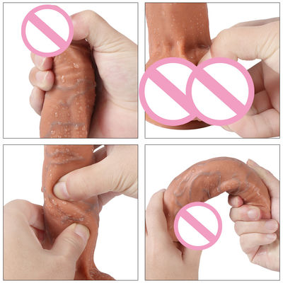 8 pouces Youjizz Com Lesbienne Femme Dildo épais Vibrator de silicone