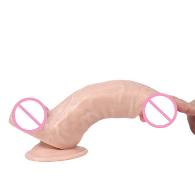 Pénis mâle réaliste Dildo 17,5 x 3,5 cm Femmes adultes Jouets sexuels Silicone liquide doux