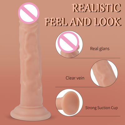 100% imperméable à l'eau 7,28 pouces gros réaliste doux dildo réaliste ressentir regarder CE