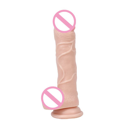 Pvc pénis masculin réaliste Dildo liquide silicone Dildo imperméable CE