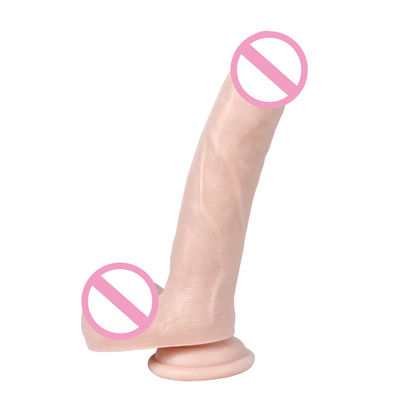 S-WBC10031 Pvc Super Doux Dildo énorme Doux Dildo ROHS Puce à Suction Forte