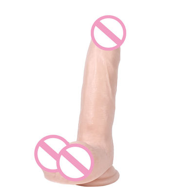 S-WBC10031 Pvc Super Doux Dildo énorme Doux Dildo ROHS Puce à Suction Forte