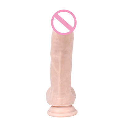 S-WBC10031 Pvc Super Doux Dildo énorme Doux Dildo ROHS Puce à Suction Forte