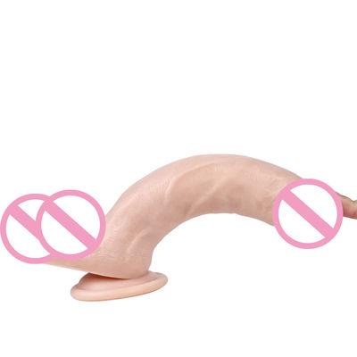 S-WBC10031 Pvc Super Doux Dildo énorme Doux Dildo ROHS Puce à Suction Forte