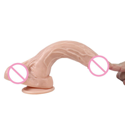Dildos féminins réalistes en silicone clair Dildos en silicone en caoutchouc Jouets sexuels