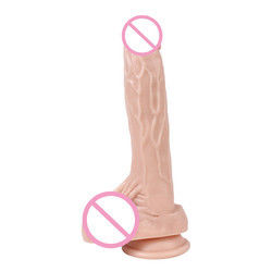Dildos féminins réalistes en silicone clair Dildos en silicone en caoutchouc Jouets sexuels