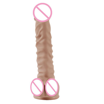 350g 215mm Épaisseur Femmes Dildo Liquide Silicone Extra Doux Dildo en caoutchouc Jouets sexuels