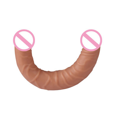 Homme Femmes Dildo Sexe Jouets sexuels en caoutchouc Marron Carne Surface 30,5 x 4cm 430g