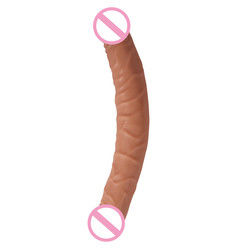 Homme Femmes Dildo Sexe Jouets sexuels en caoutchouc Marron Carne Surface 30,5 x 4cm 430g