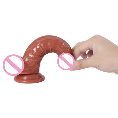 21.5 x 4cm Femmes réaliste Dildo doux Silicone Dildo étanche