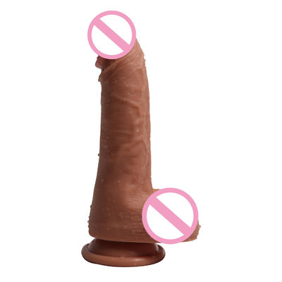 Homme 14 x 4 cm Jouets de pénis réalistes Liquide doux Silicone Faux Jouets sexuels de pénis réalistes