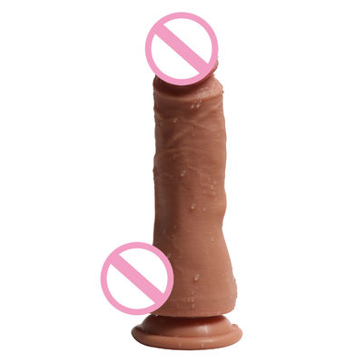Homme 14 x 4 cm Jouets de pénis réalistes Liquide doux Silicone Faux Jouets sexuels de pénis réalistes