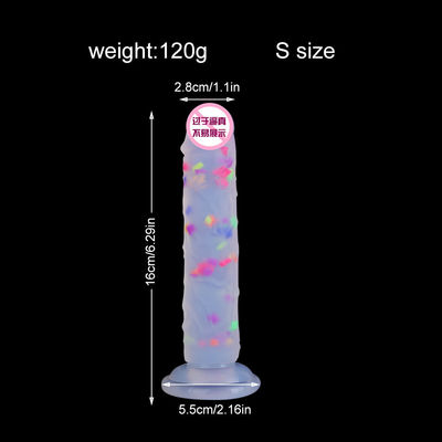 21.5 x 4 cm Dildo réaliste en caoutchouc Pénis artificiel anal masculin Silicone liquide doux