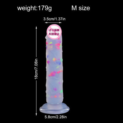 21.5 x 4 cm Dildo réaliste en caoutchouc Pénis artificiel anal masculin Silicone liquide doux