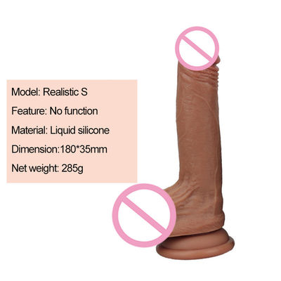 Pénis masculin Dildo liquide en silicone mains libres Super réaliste Dildo 350g