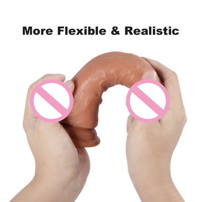 Pénis masculin Dildo liquide silicone Suction Coupe Doux Ultra réaliste Dildo Pour les femmes