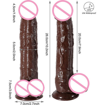10 pouces Xxl Realiste Dildos Double Dildos personnalisés Gummie réel sentir gros coq de chien